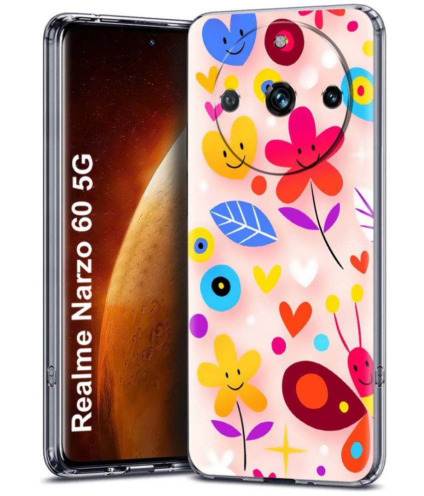     			Fashionury Multicolor Printed Back Cover Silicon Compatible For Realme Narzo 60 ( Pack of 1 )