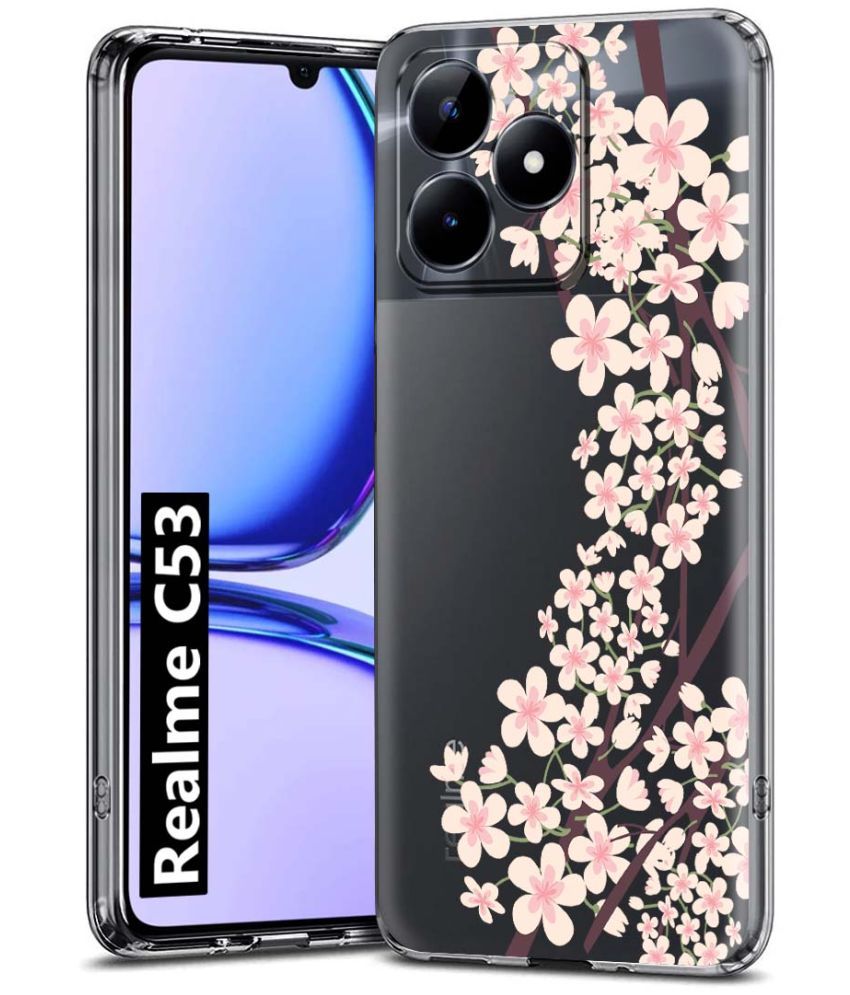     			Fashionury Multicolor Printed Back Cover Silicon Compatible For Realme C53 ( Pack of 1 )