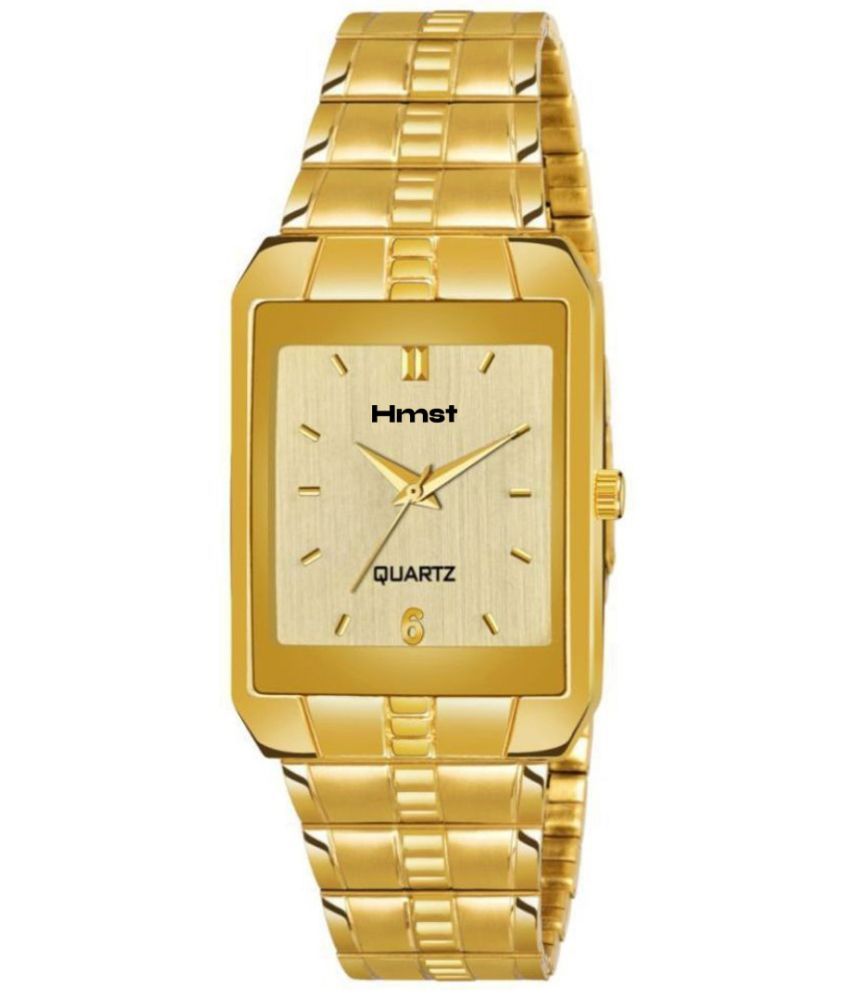     			HMST Gold Metal Analog Men's Watch