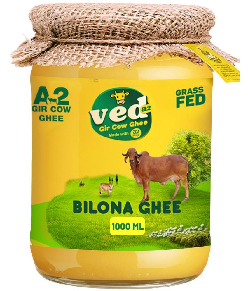     			VED A2 Premium A2 Gir Cow Cultured Ghee I Bilona Method I Curd-Churned Ghee 1000 mL