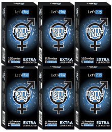 NottyBoy Extra Lubricated Smooth Condoms For Men - 60 Units
