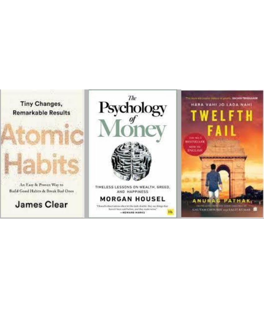     			Atomic Habits + The Psychology of Money + 12th Fail ( English )