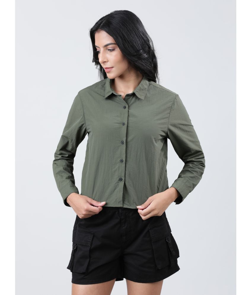     			Bene Kleed Olive Polyester Women's Shirt Style Top ( Pack of 1 )