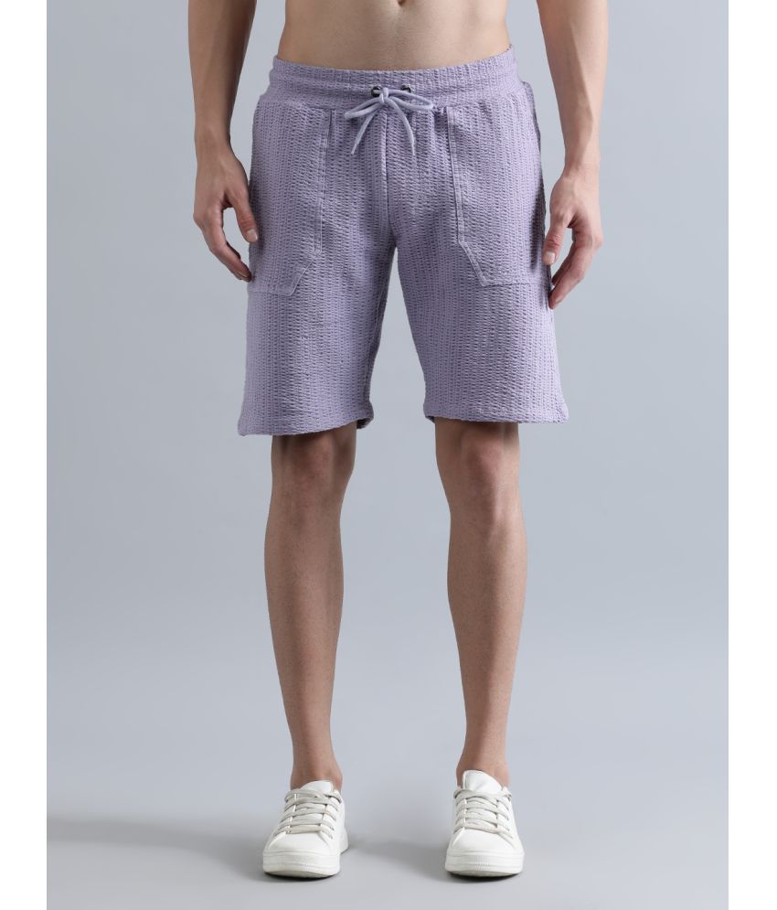     			Bene Kleed Purple Cotton Blend Men's Shorts ( Pack of 1 )