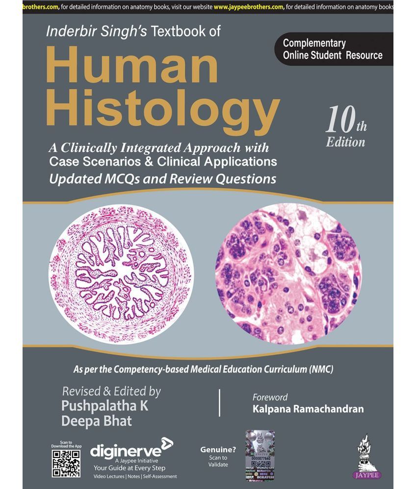     			Inderbir Singh's Textbook of Human Histology Paperback – 27 September 2022