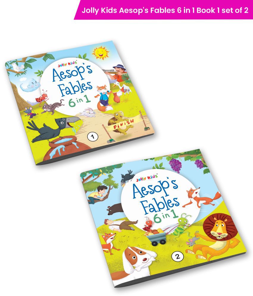     			Jolly Kids A Collection of Aesop's Fables 6 in 1 Moral Stoeis Books for Children| Ages 3-6 Years| Set of 2