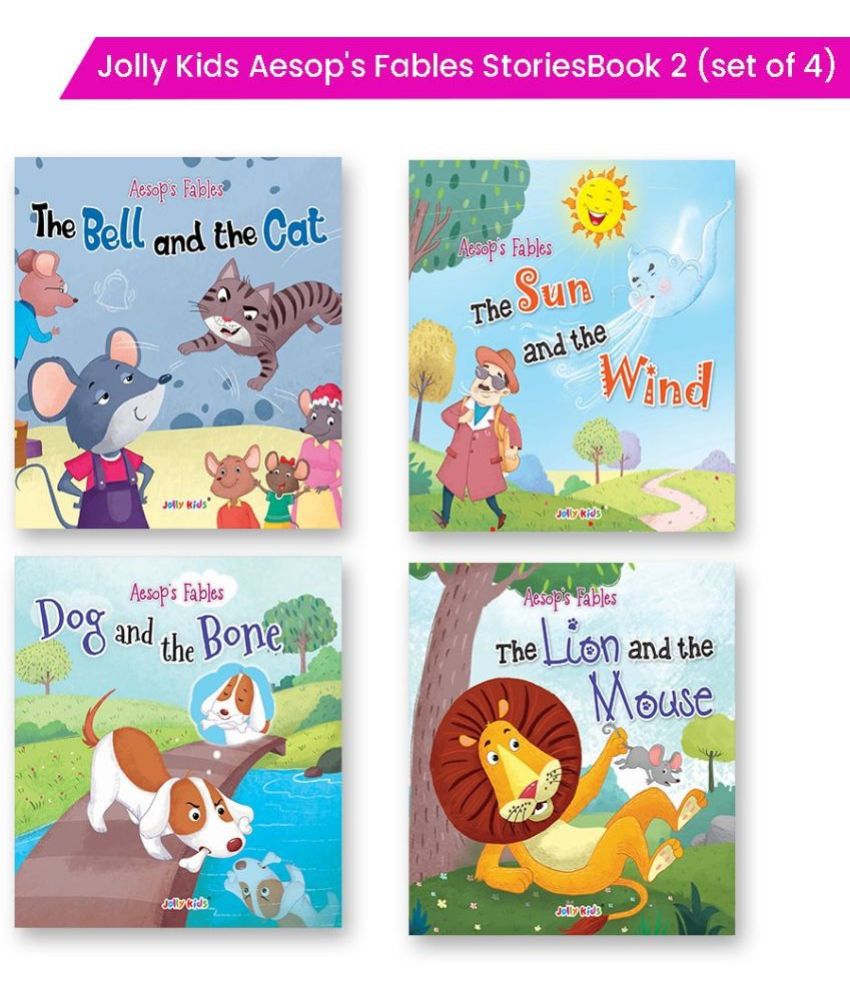     			Jolly Kids Aesop’s Fables English Short Stories Book 2 Set of 4 for Little Children| Ages 3 – 6 Years| Moral Stories