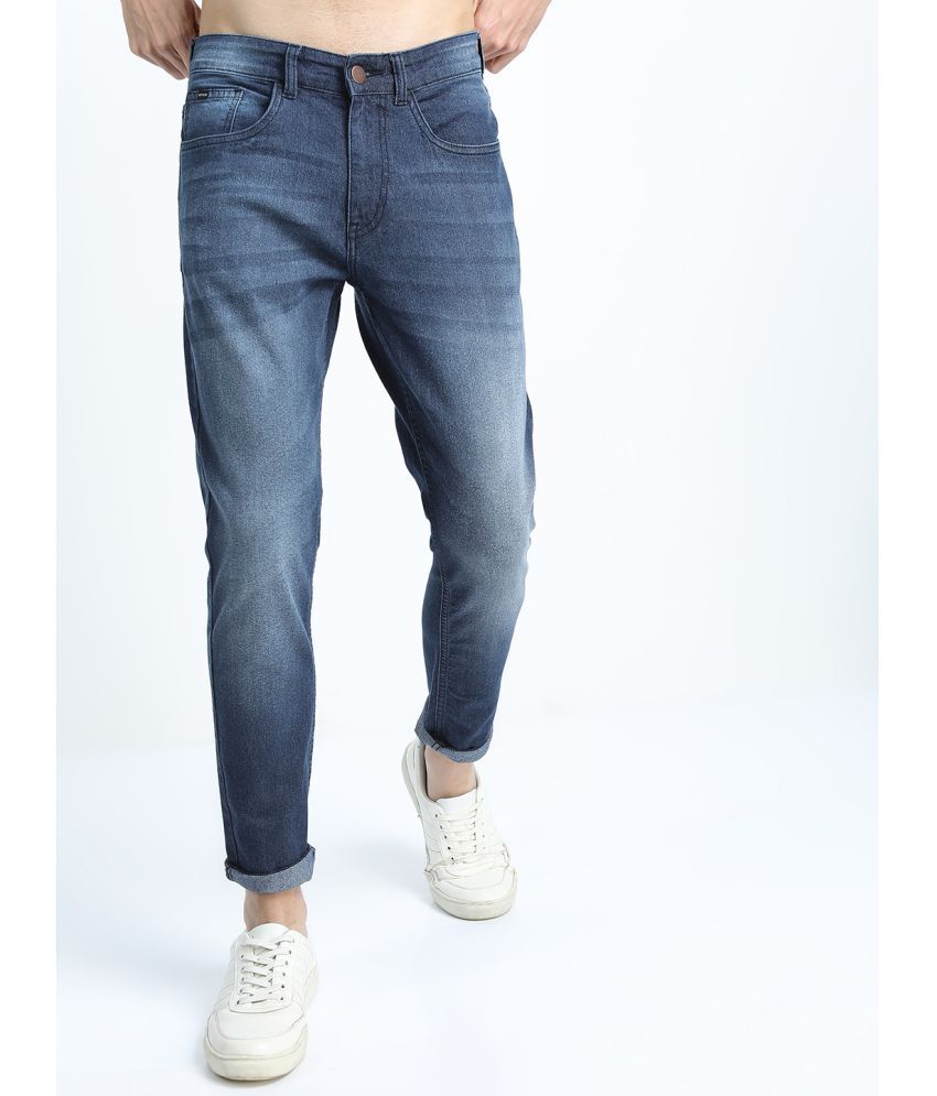     			Ketch Slim Fit Cuffed Hem Men's Jeans - Blue ( Pack of 1 )
