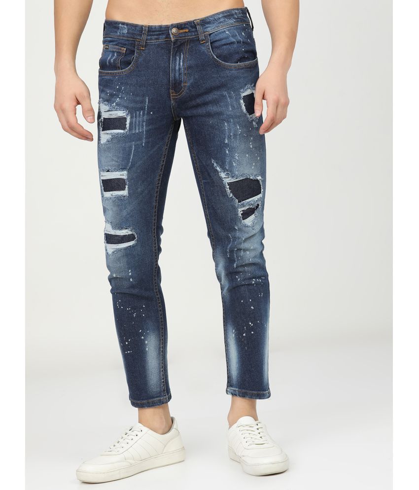     			Ketch Slim Fit Distressed Men's Jeans - Indigo ( Pack of 1 )