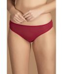 Clovia Lace Solid Women's Bikini ( Maroon )