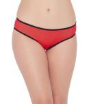 Clovia Lace Solid Women's Thongs ( Red )