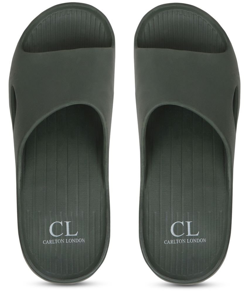     			Carlton London Olive Men's Slide Flip Flop