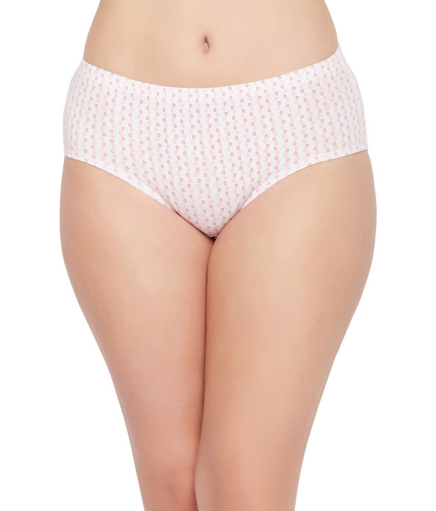     			Clovia Cotton Solid Women's Hipster ( White )