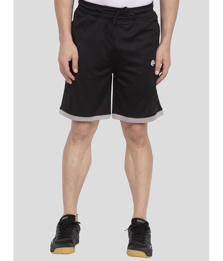    			EKOM Black Blended Men's Shorts ( Pack of 1 )