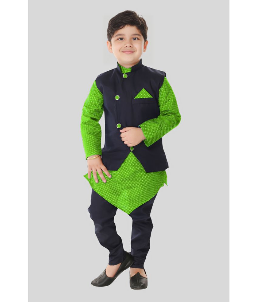     			s muktar garments Green Cotton Boys ( Pack of 1 )