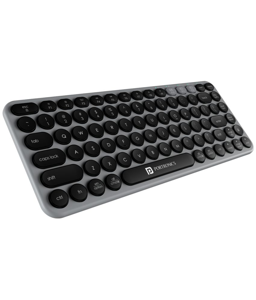     			Portronics Grey Bluetooth Desktop Keyboard
