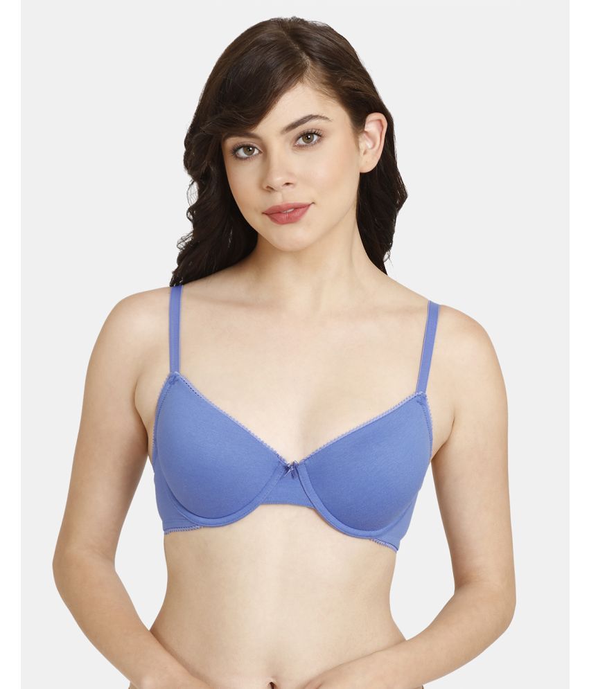     			Rosaline by Zivame Polyester Women's T-Shirt Bra ( Blue )