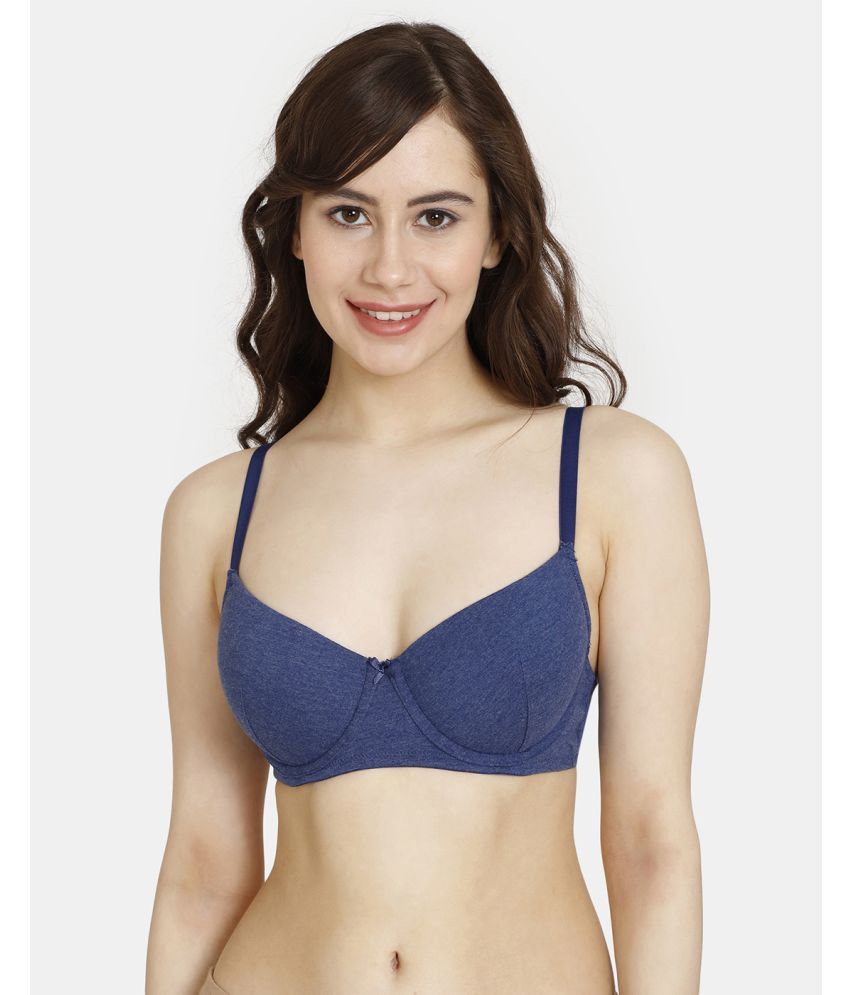     			Rosaline by Zivame Polyester Women's T-Shirt Bra ( Blue )