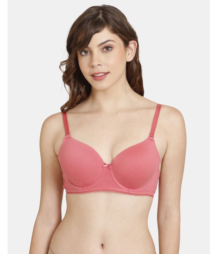     			Rosaline by Zivame Polyester Women's T-Shirt Bra ( Pink )