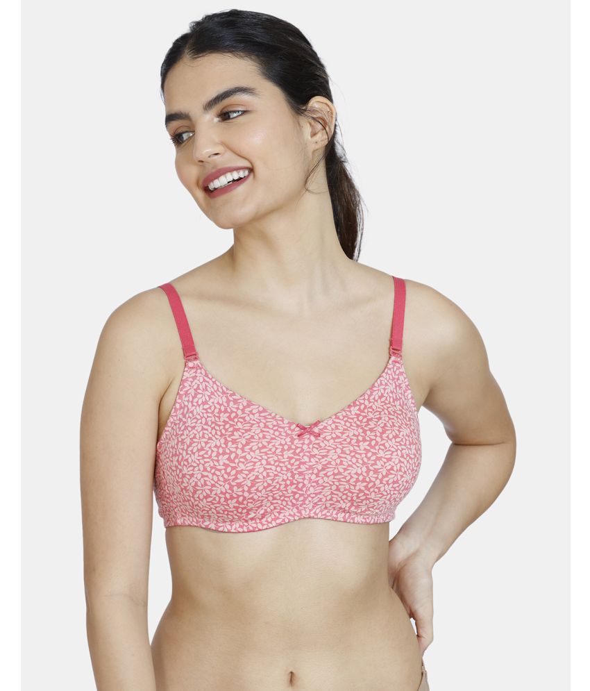     			Rosaline by Zivame Red Polyester Non Padded Women's T-Shirt Bra ( Pack of 1 )