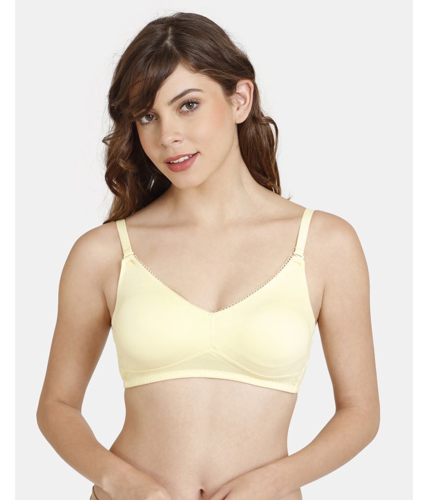     			Rosaline Yellow Polyester Non Padded Women's T-Shirt Bra ( Pack of 1 )