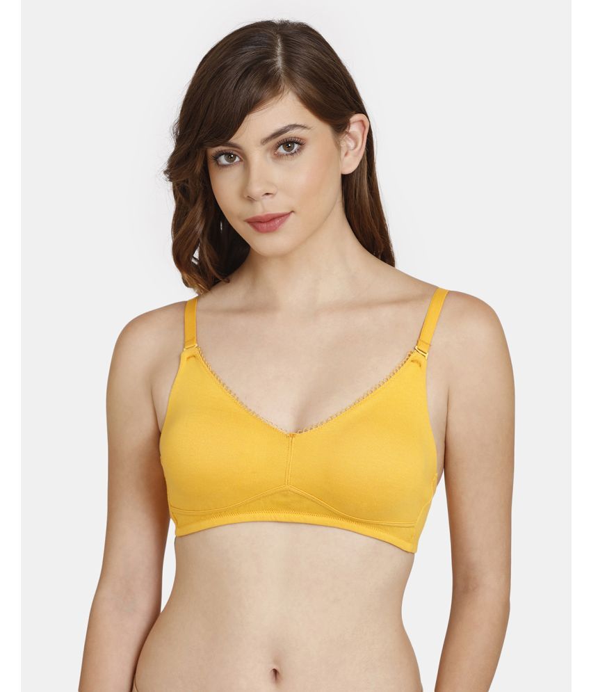     			Rosaline by Zivame Yellow Polyester Non Padded Women's T-Shirt Bra ( Pack of 1 )