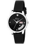 Jainx Black Leather Analog Womens Watch