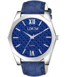 Lorem Blue Leather Analog Men's Watch