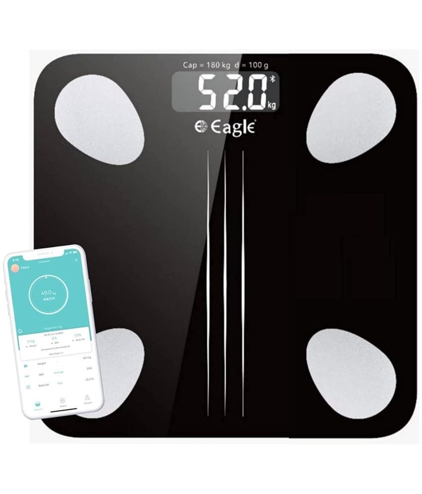     			Eagle Scales Black Glass Digital Weighing Scale