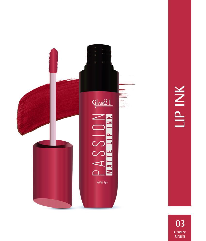     			Glam21 Passion Matte Lip Ink Upto 12Hour Color Stay Lightweight & Comfortable 6g Cherry Crush03