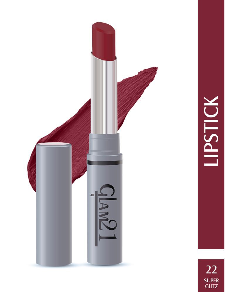     			Glam21 Long Lasting NonTransfer Lipstick Creamy Matte Formula matte finish 2.8g Super Gletz22