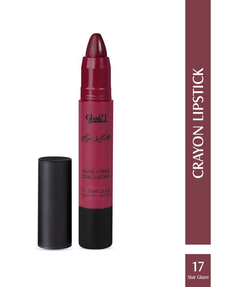     			Glam21 Lip Sutra NonTransfer Crayon Lipstick Lightweight & Comfortable 2.8g Star Glaze17
