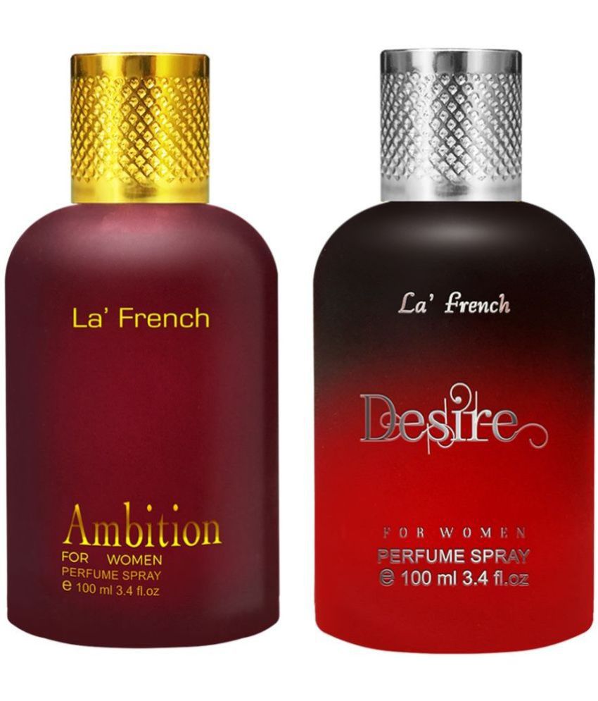    			LA FRENCH Ambition & Desire Eau De Parfum (EDP) For Women Each 100ml ( Pack of 2 )