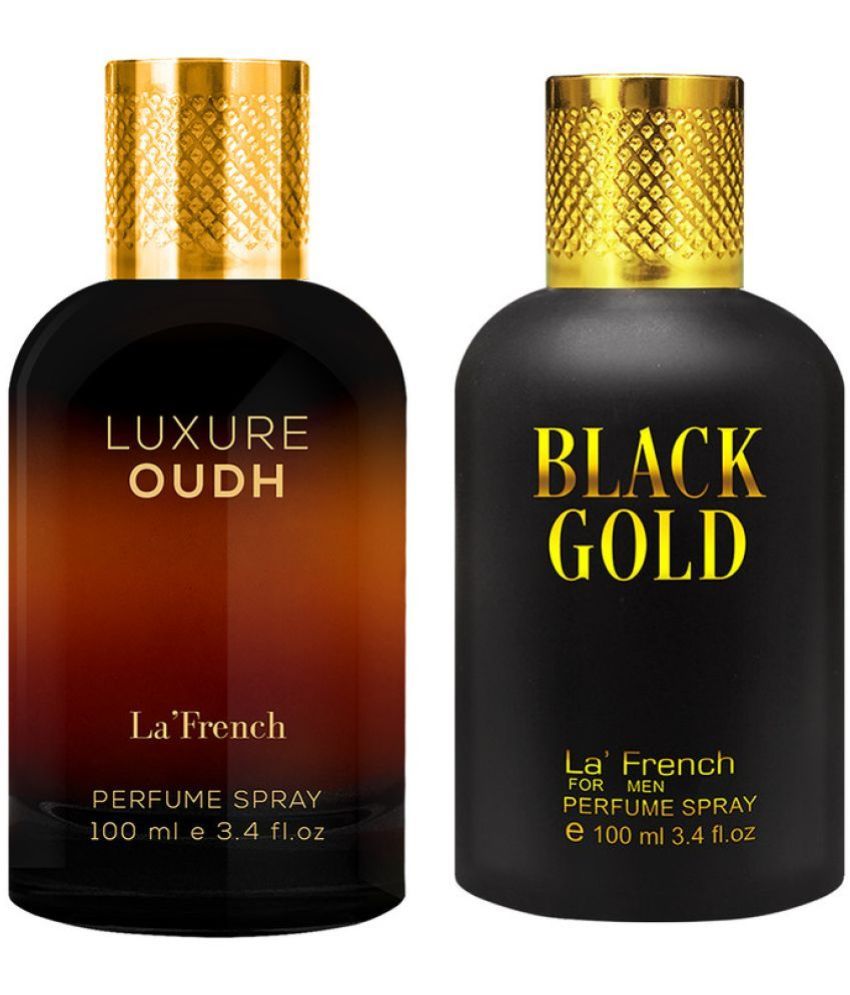     			LA FRENCH Luxure Oud & Black Gold Eau De Parfum (EDP) For Men 200ml ( Pack of 2 )