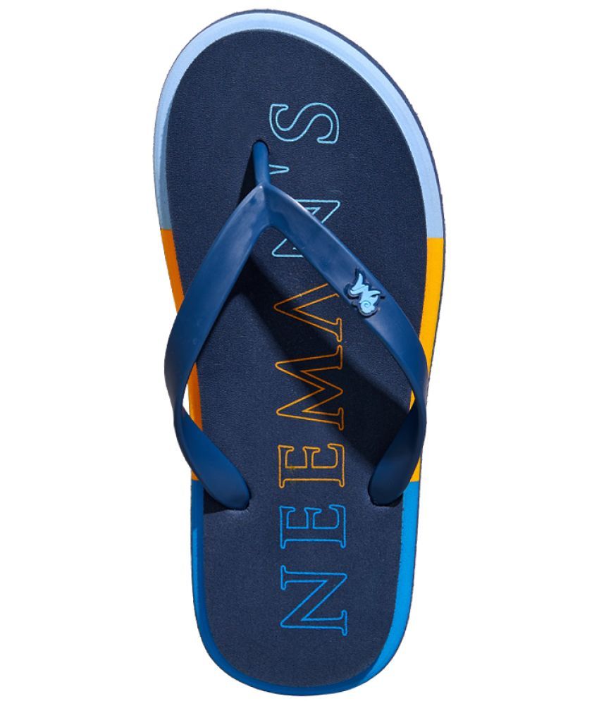     			Neemans Blue Men's Thong Flip Flop