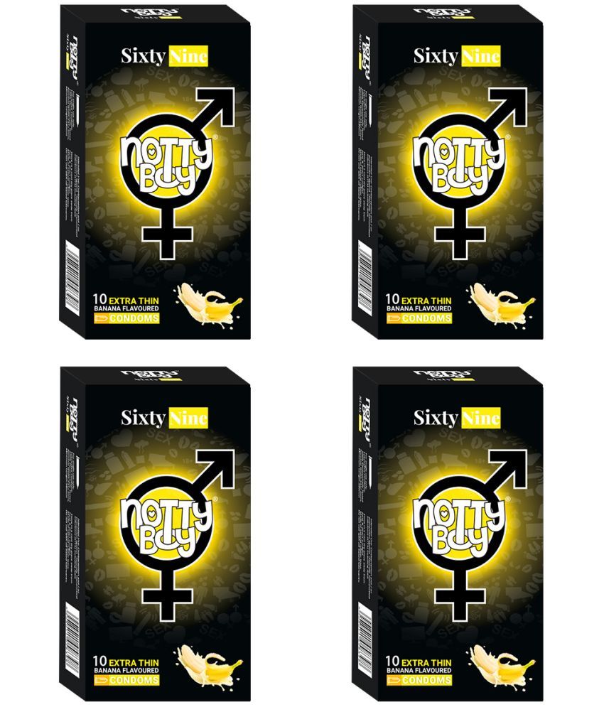     			NottyBoy Fruit Banana Flavoured Thin Condoms - 40 Units