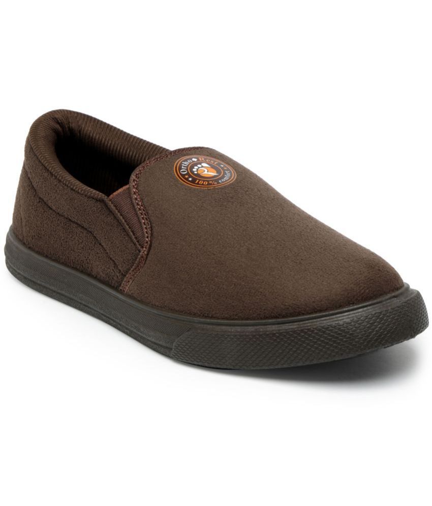     			Ortho + Rest M02 Brown Men's Slip-on Shoes