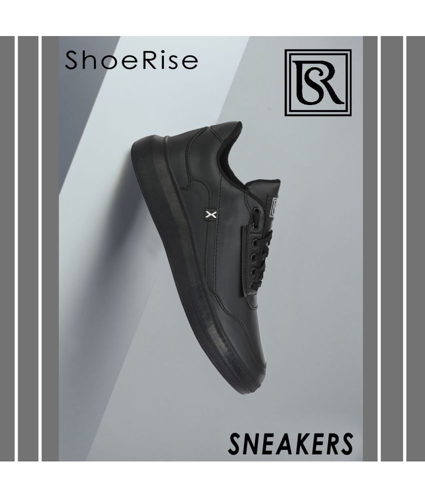     			ShoeRise Black Men Sneakers Black Men's Lifestyle