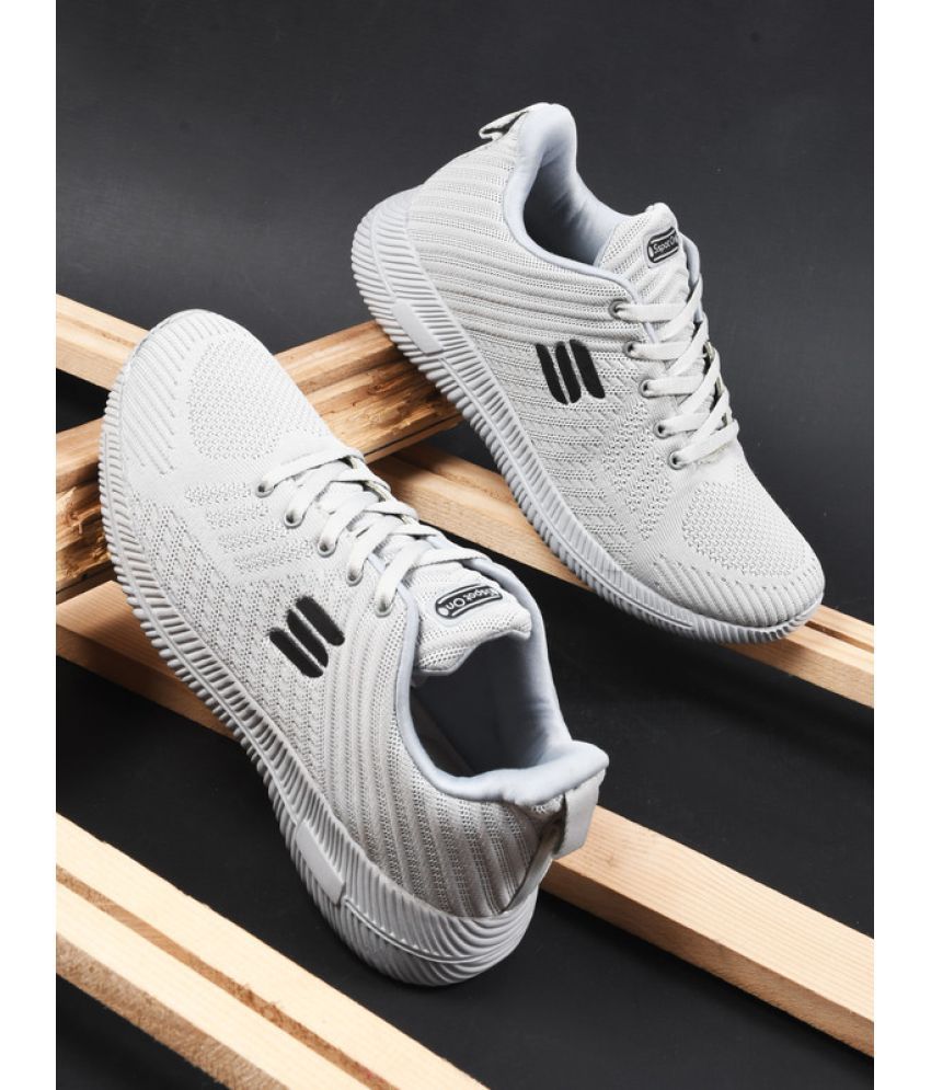     			Sspot On BOOST-31 Light Grey Men's Sports Running Shoes