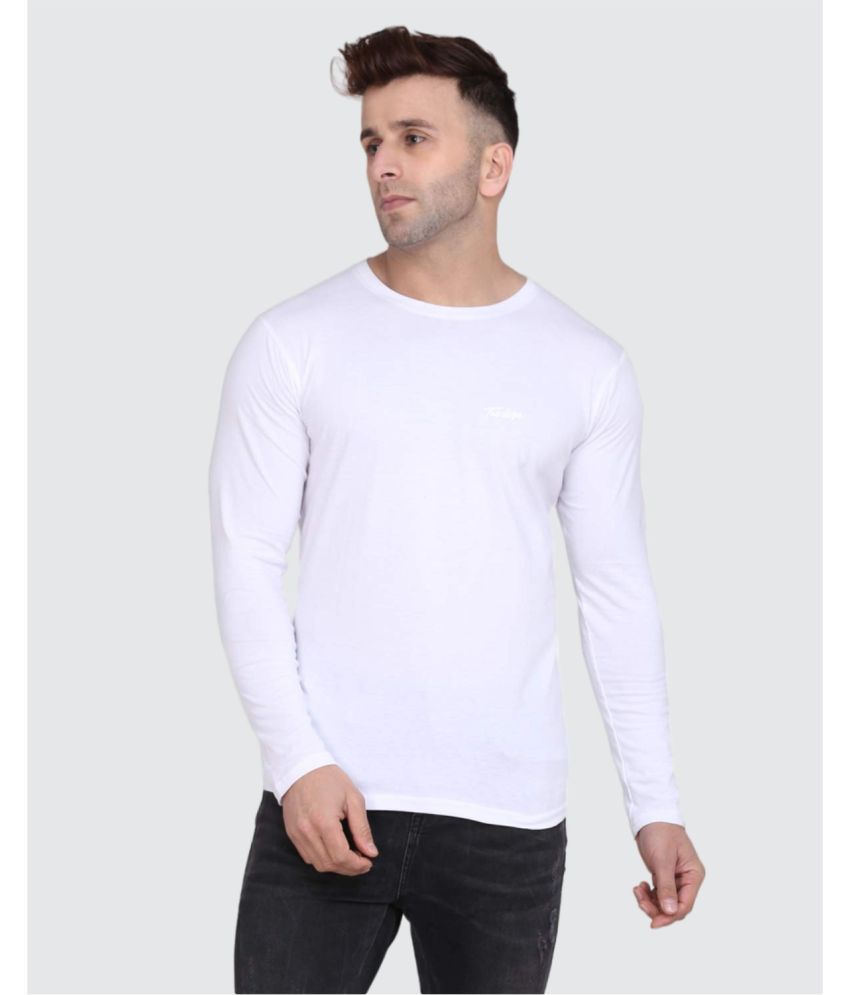     			TAB91 Fleece Round Neck Men's Sweatshirt - White ( Pack of 1 )