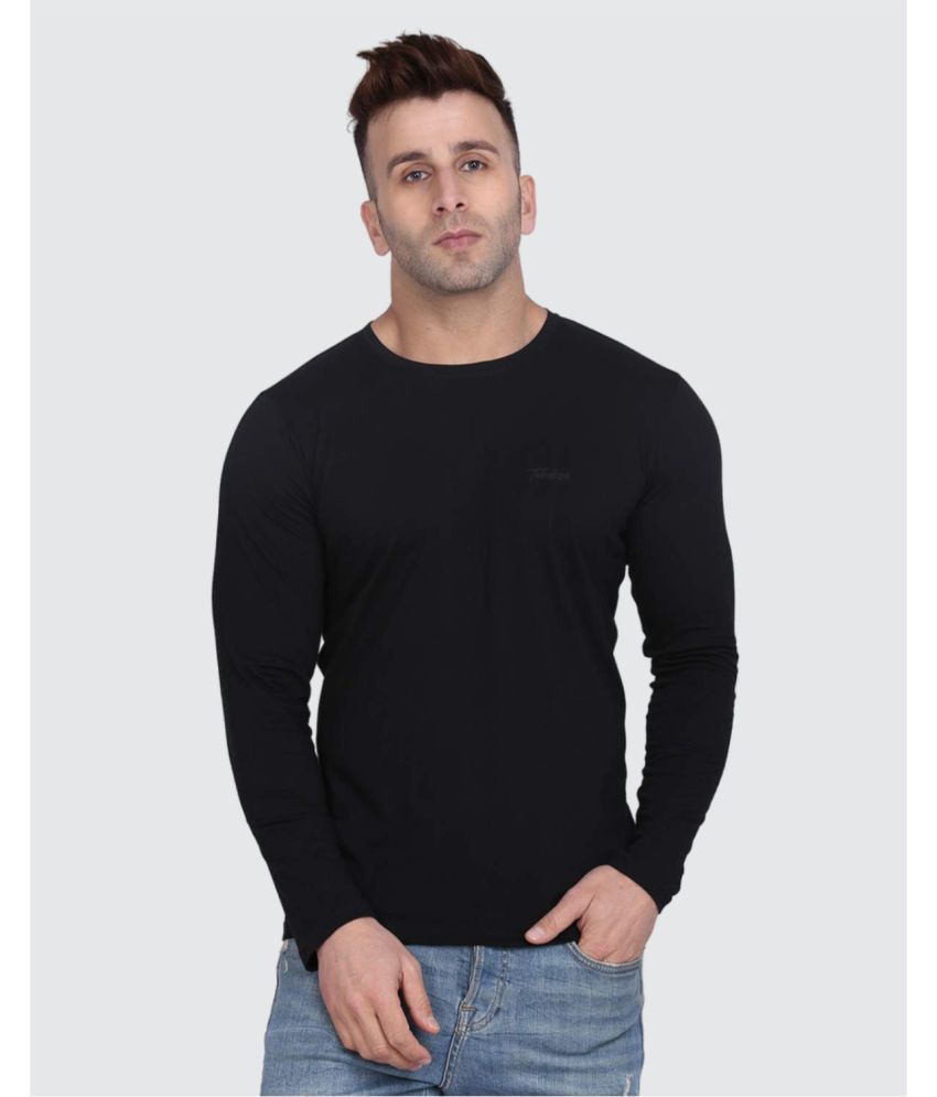     			TAB91 Fleece Round Neck Men's Sweatshirt - Black ( Pack of 1 )