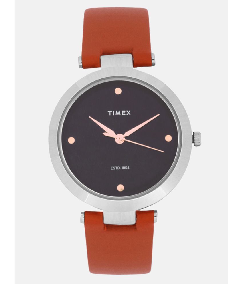     			Timex Rust Leather Analog Womens Watch