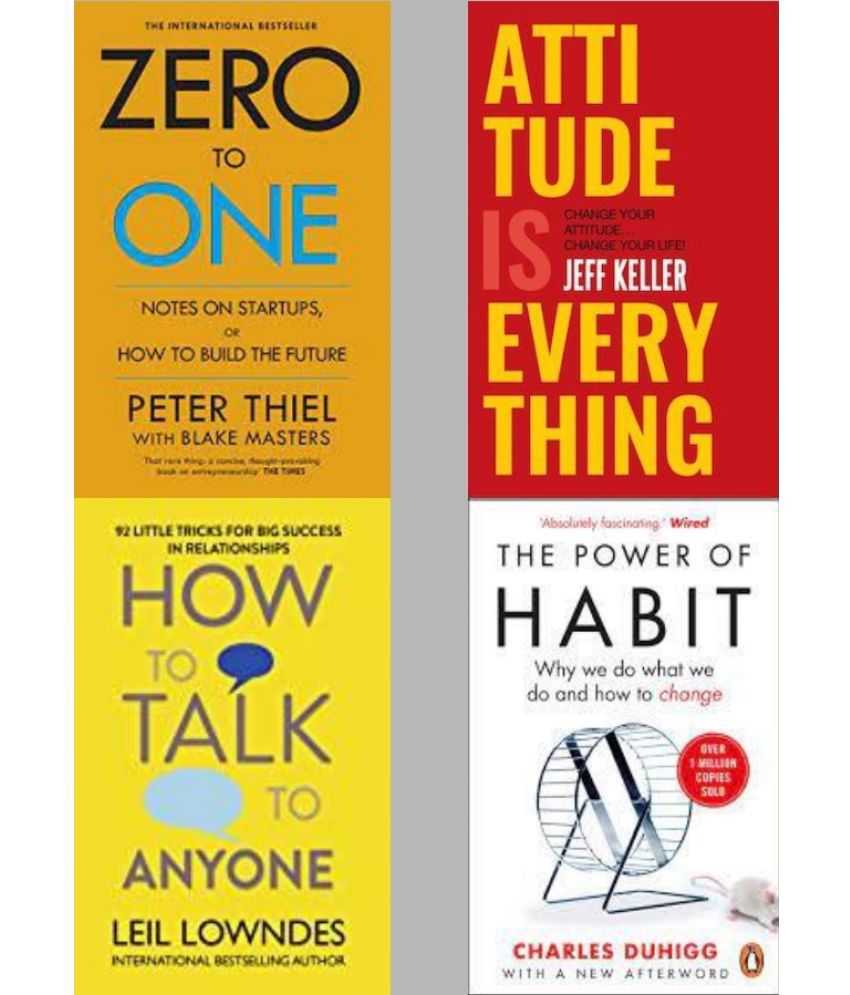     			Zero To One + Attitude Is Everything + How To Talk Anyone + The Power of Habits