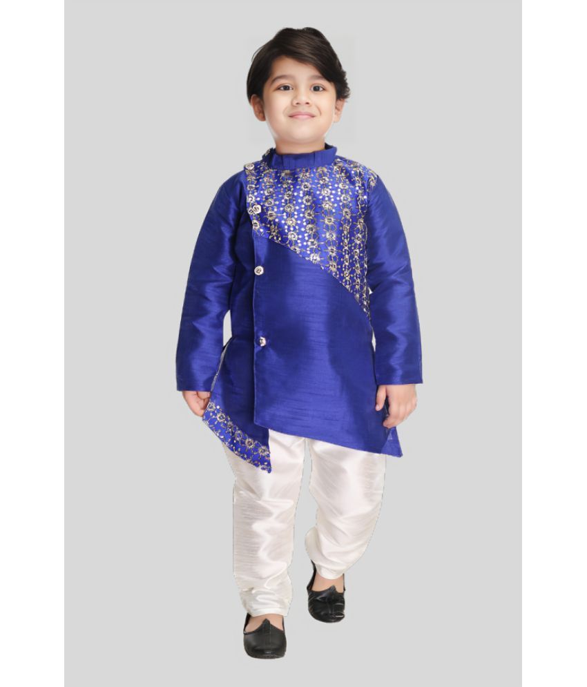     			s muktar garments Pack of 1 Boys Silk ( Blue )