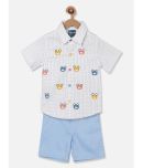 Nauti Nati Pack of 1 Baby Boys Cotton T-Shirt & Shorts ( Multicolor )