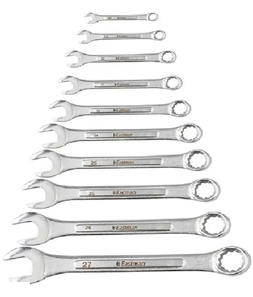 Taparia CSS6 Steel 8 to 17 Combination Spanner Set (Silver, Pack of 6) :  Amazon.in: Home Improvement