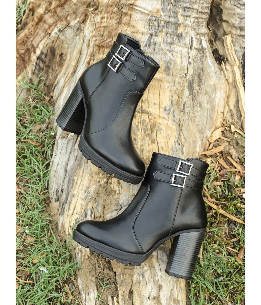     			El Paso Black Women's Ankle Length Boots