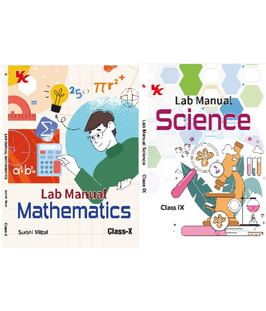     			Lab Manual Mathematics, Science (HB) With Worksheet (Set of 2 Books) | For Class 10  | CBSE Based  | NCERT Based  | 2024 Edition