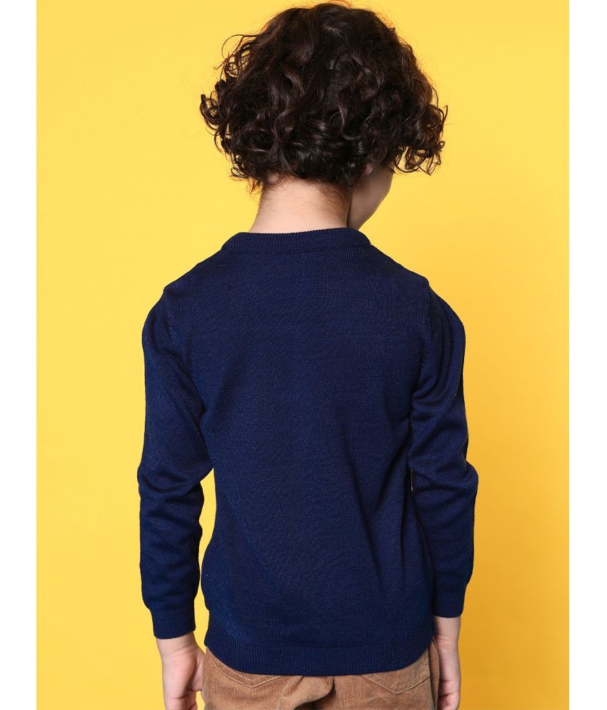     			Nauti Nati Navy Acrylic Boy's Pullover Sweaters ( Pack of 1 )