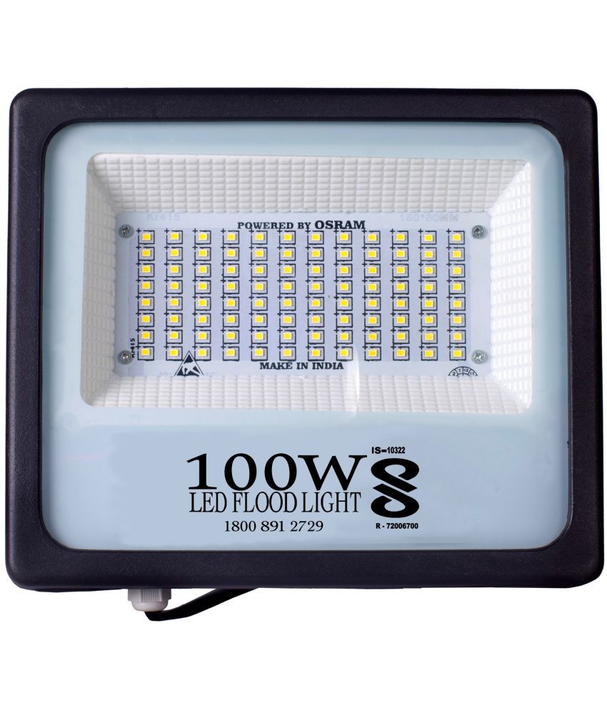     			PE 100W BIS Approved LED Halogen Flood Light Cool Day Light - Pack of 1